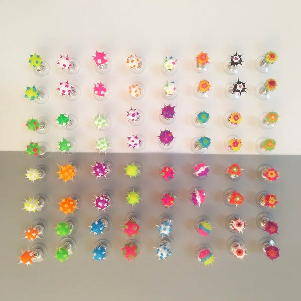 Colorful Silicone Ball Earrings