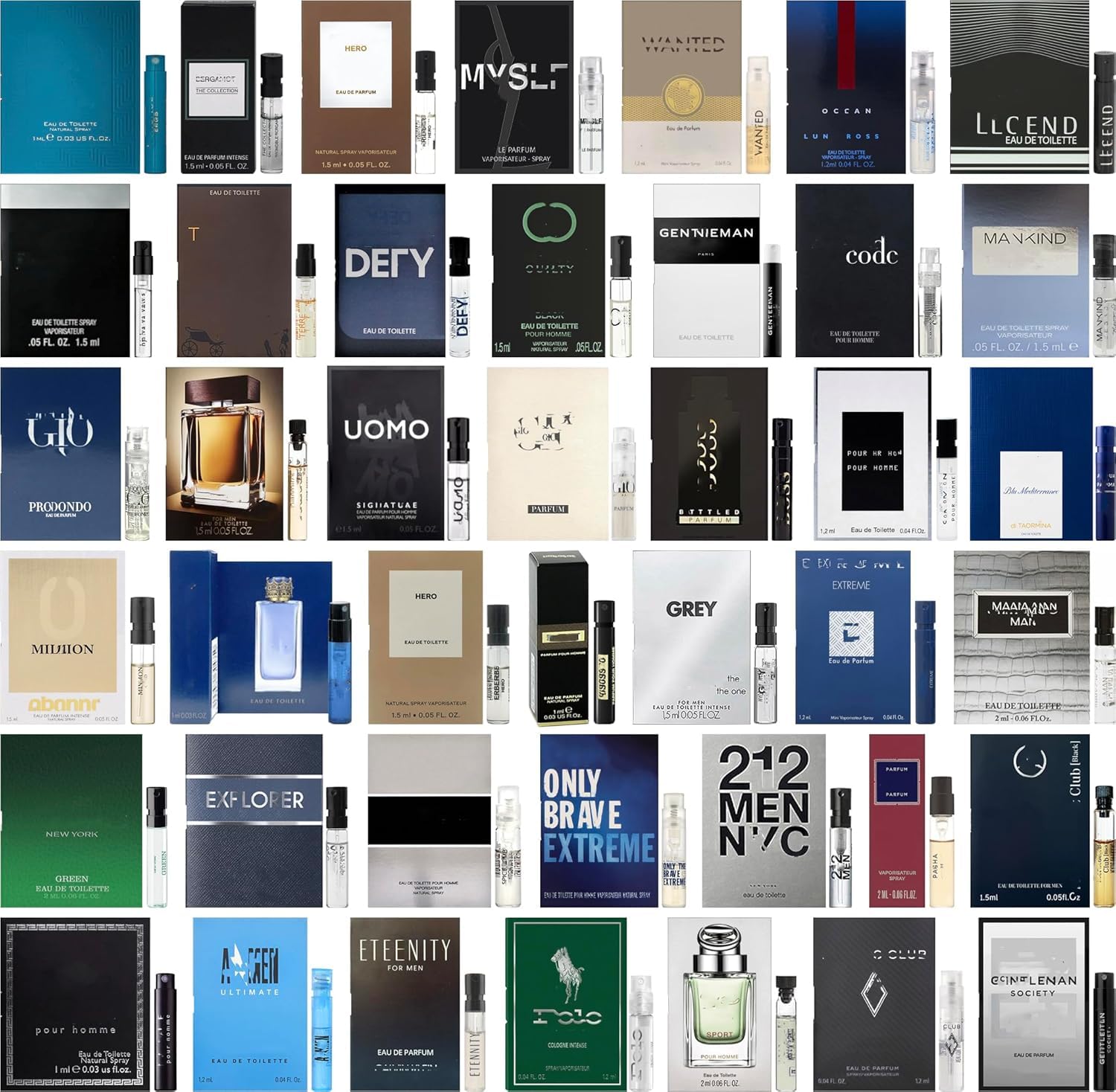 Designer Cologne Sample Set