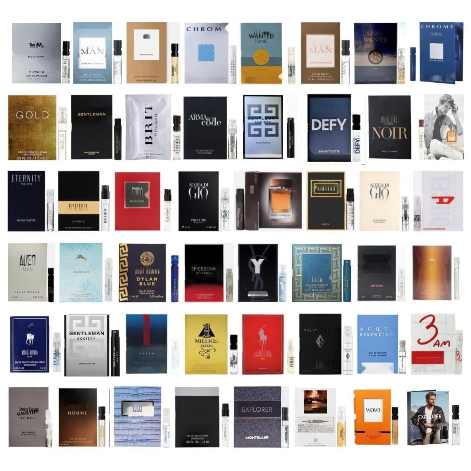 Designer Cologne Sample Set