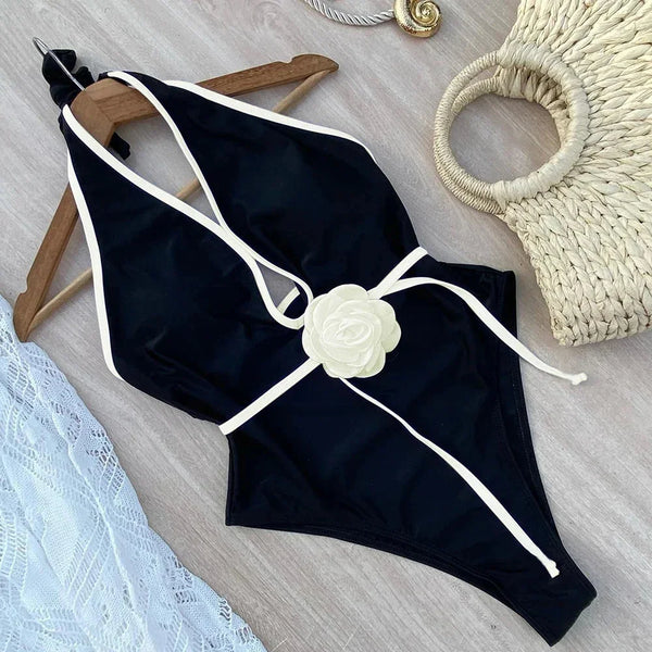 Elegant Floral Swimsuit