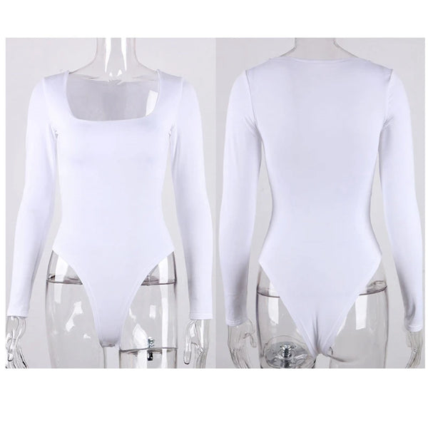 Chic Square Neck Bodysuit
