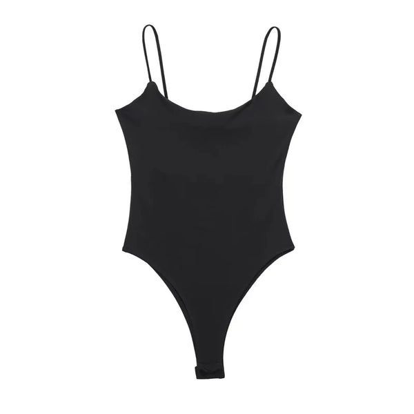 Alluring Backless Bodysuit