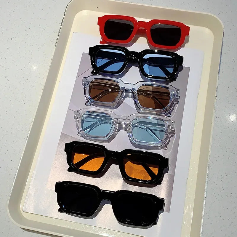 Stylish Retro Rectangle Sunglasses