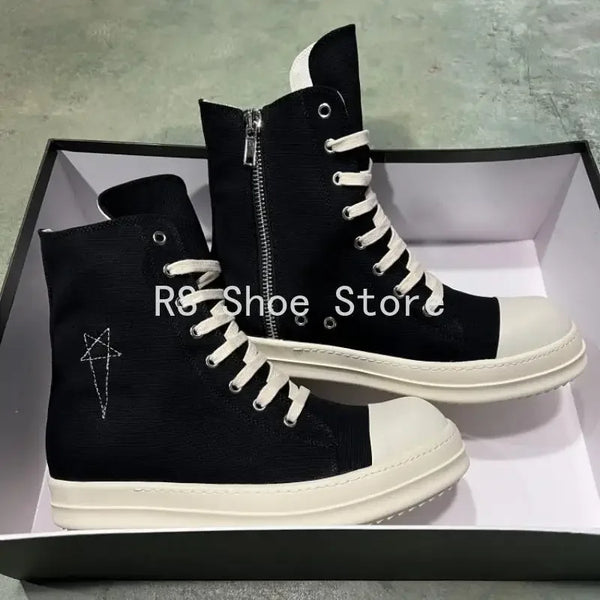 Stylish Black High-Top Sneakers