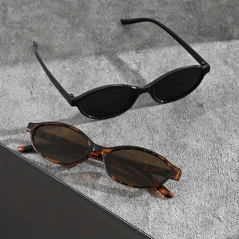 Trendy Oval Fashion Glasses