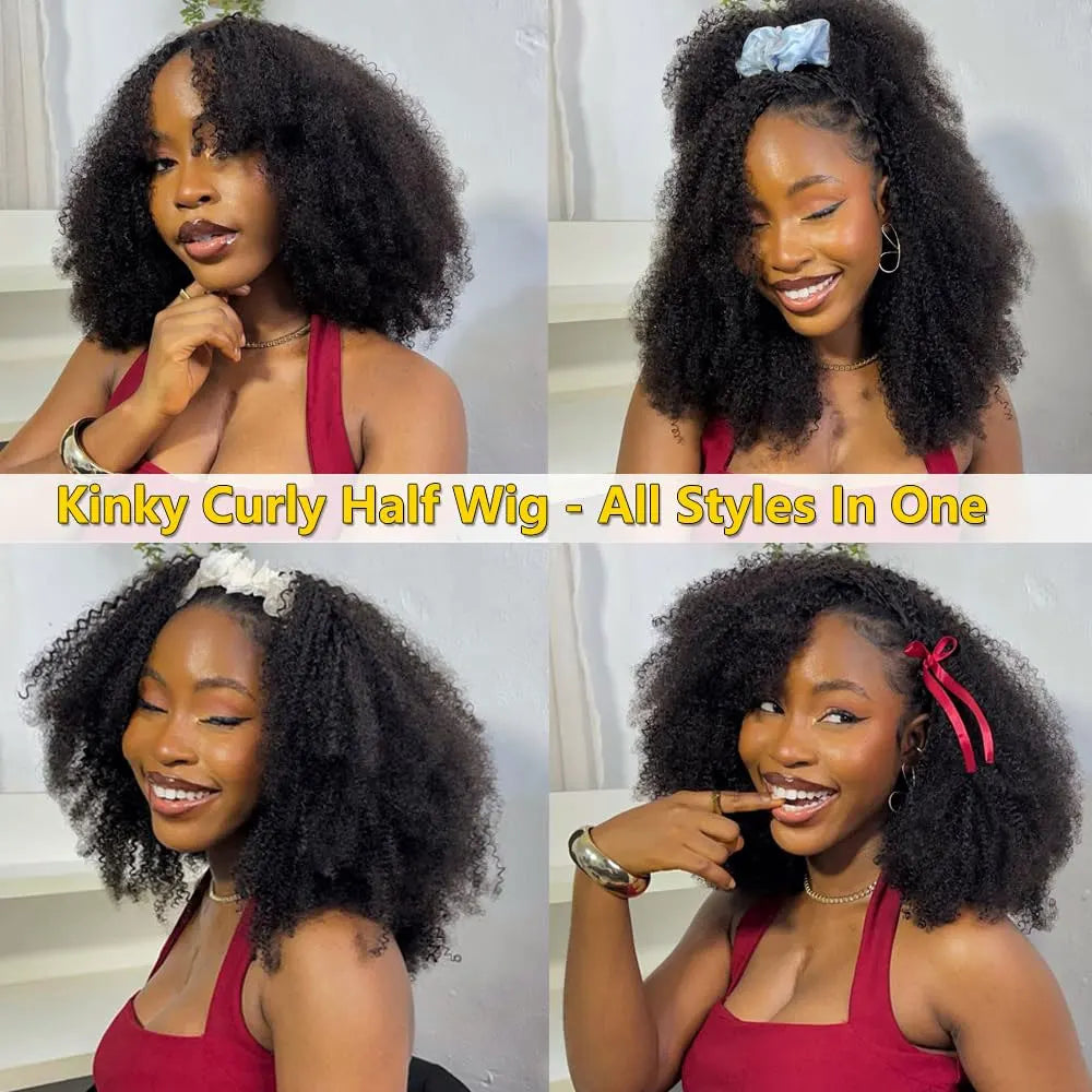 Afro Kinky Curly Headband Wig
