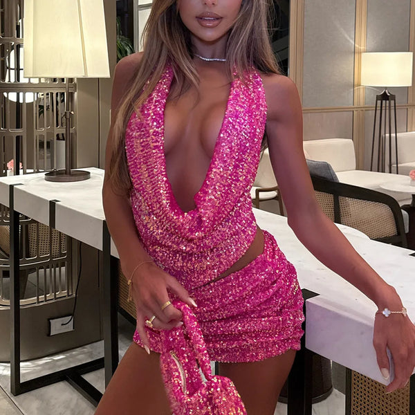 Glam Beach Skirt Set