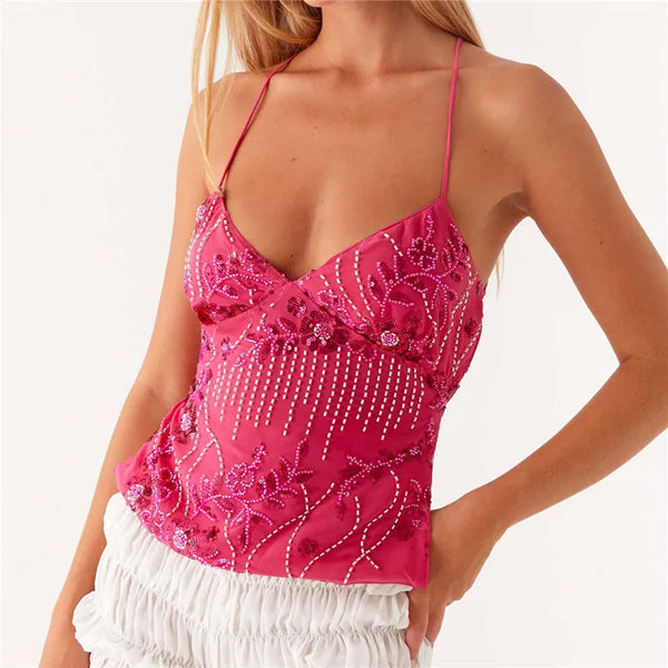 Sparkling Summer Halter Top