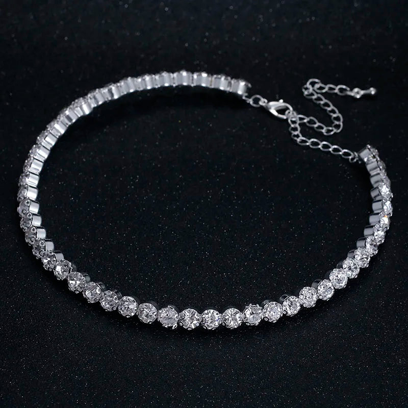 Bridal Sparkle Rhinestone Choker