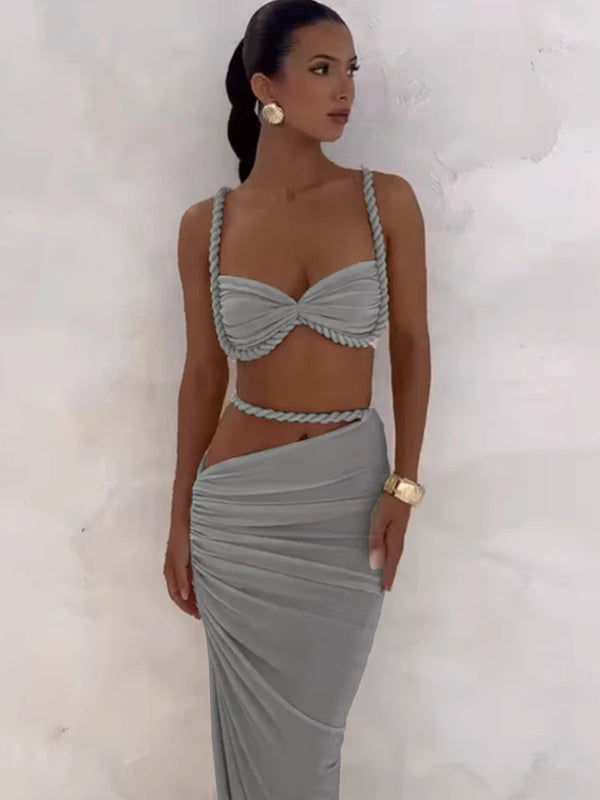 Weird-Puss-Bandage-Ruched-2-Piece-Set-Women-Square-Collar-Bra-Skinny-Long-Skirts-2025-Summer.jpg