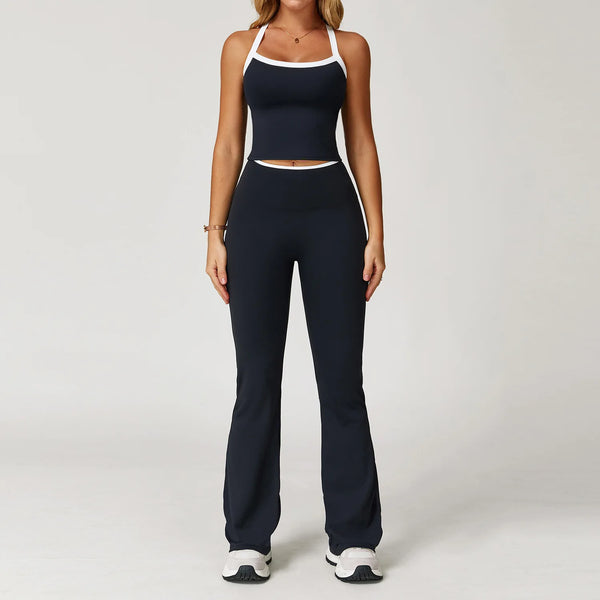 Chic Workout Bell-bottom Set