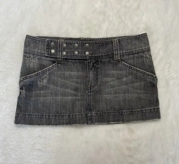 Trendy Denim Mini Skirt